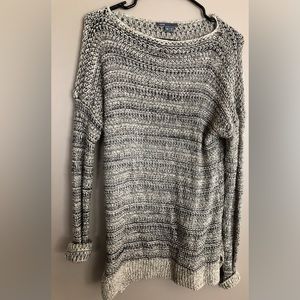 VINCE Tweed Looking Black Gray Sweater  Size XS